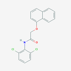 molecular formula C18H13Cl2NO2 B290646 N-(2,6-dichlorophenyl)-2-(1-naphthyloxy)acetamide 