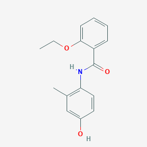 molecular formula C16H17NO3 B290647 2-ethoxy-N-(4-hydroxy-2-methylphenyl)benzamide 