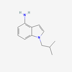 molecular formula C12H16N2 B2906470 1-(2-methylpropyl)-1H-indol-4-amine CAS No. 1322879-77-5
