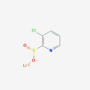 molecular formula C5H3ClLiNO2S B2906477 Lithium(1+) ion 3-chloropyridine-2-sulfinate CAS No. 2174001-54-6