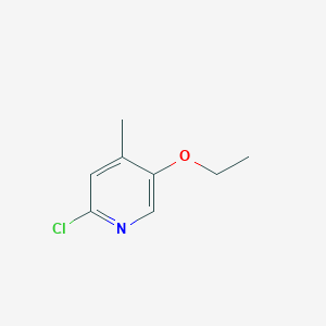 molecular formula C8H10ClNO B2906479 2-Chloro-5-ethoxy-4-methylpyridine CAS No. 1849201-94-0