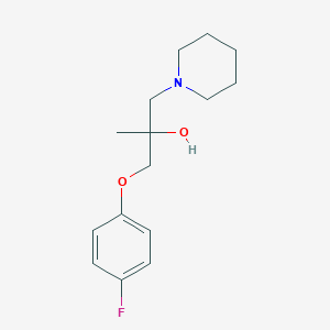 molecular formula C15H22FNO2 B2906481 1-(4-Fluorophenoxy)-2-methyl-3-piperidino-2-propanol CAS No. 866154-76-9