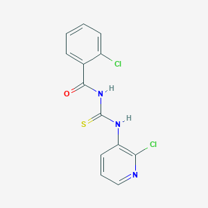 molecular formula C13H9Cl2N3OS B2906489 2-chloro-N-[(2-chloropyridin-3-yl)carbamothioyl]benzamide CAS No. 866014-41-7