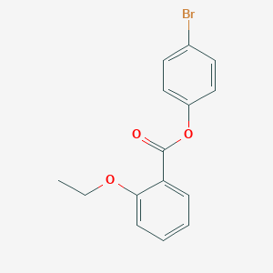 molecular formula C15H13BrO3 B290649 4-Bromophenyl 2-ethoxybenzoate 