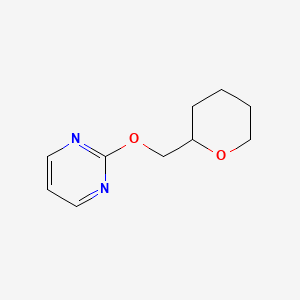 molecular formula C10H14N2O2 B2906491 2-[(Oxan-2-yl)methoxy]pyrimidine CAS No. 2199133-43-0