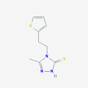 5-methyl-4-[2-(thiophen-2-yl)ethyl]-4H-1,2,4-triazole-3-thiol