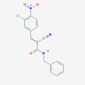 N-benzyl-3-(3-chloro-4-nitrophenyl)-2-cyanoprop-2-enamide