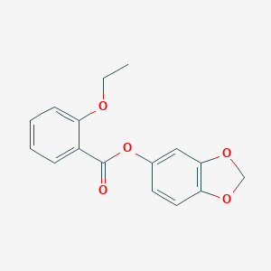 molecular formula C16H14O5 B290651 1,3-Benzodioxol-5-yl 2-ethoxybenzoate 