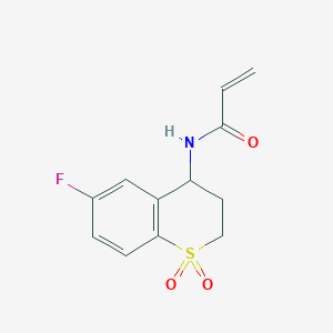 N-(6-Fluoro-1,1-dioxo-3,4-dihydro-2H-thiochromen-4-yl)prop-2-enamide