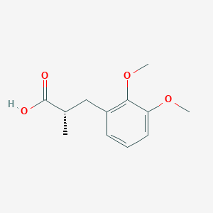 molecular formula C12H16O4 B2906545 (2S)-3-(2,3-Dimethoxyphenyl)-2-methylpropanoic acid CAS No. 2248184-28-1