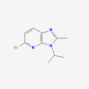 molecular formula C10H12BrN3 B2906555 5-Bromo-3-isopropyl-2-methyl-3H-imidazo[4,5-B]pyridine CAS No. 1784871-38-0
