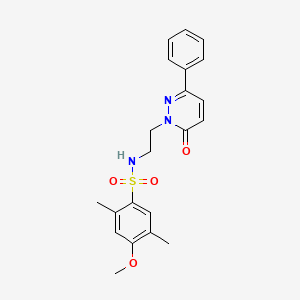 4-methoxy-2,5-dimethyl-N-(2-(6-oxo-3-phenylpyridazin-1(6H)-yl)ethyl)benzenesulfonamide