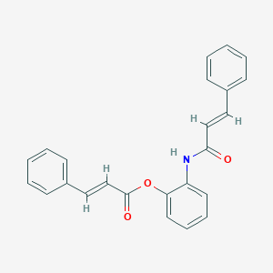 molecular formula C24H19NO3 B290656 2-(Cinnamoylamino)phenyl 3-phenylacrylate 
