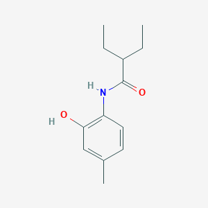 molecular formula C13H19NO2 B290657 2-ethyl-N-(2-hydroxy-4-methylphenyl)butanamide 