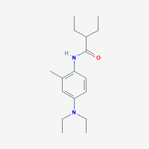 molecular formula C17H28N2O B290658 N-[4-(diethylamino)-2-methylphenyl]-2-ethylbutanamide 