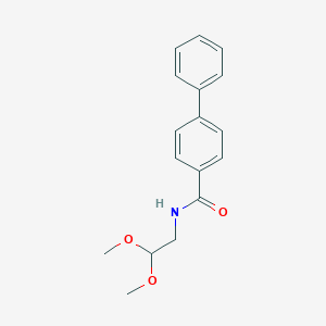 molecular formula C17H19NO3 B290659 N-(2,2-dimethoxyethyl)[1,1'-biphenyl]-4-carboxamide 