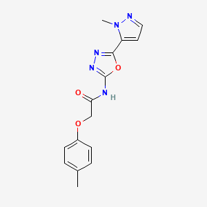 N-(5-(1-methyl-1H-pyrazol-5-yl)-1,3,4-oxadiazol-2-yl)-2-(p-tolyloxy)acetamide
