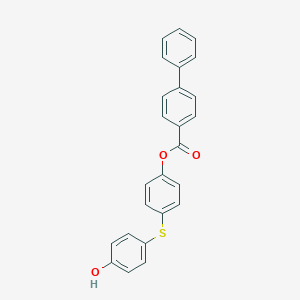molecular formula C25H18O3S B290660 4-[(4-Hydroxyphenyl)sulfanyl]phenyl [1,1'-biphenyl]-4-carboxylate 