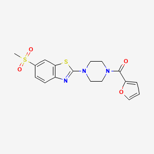 Furan-2-yl(4-(6-(methylsulfonyl)benzo[d]thiazol-2-yl)piperazin-1-yl)methanone