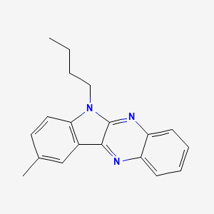molecular formula C19H19N3 B2906607 6-butyl-9-methyl-6H-indolo[2,3-b]quinoxaline CAS No. 612051-55-5