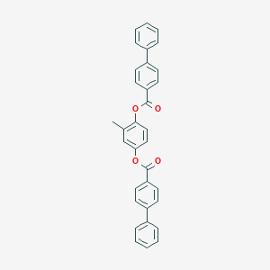 molecular formula C33H24O4 B290663 4-[([1,1'-Biphenyl]-4-ylcarbonyl)oxy]-2-methylphenyl [1,1'-biphenyl]-4-carboxylate 
