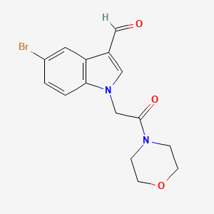 5-bromo-1-[2-(morpholin-4-yl)-2-oxoethyl]-1H-indole-3-carbaldehyde