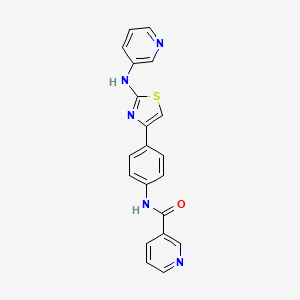 N-(4-(2-(pyridin-3-ylamino)thiazol-4-yl)phenyl)nicotinamide