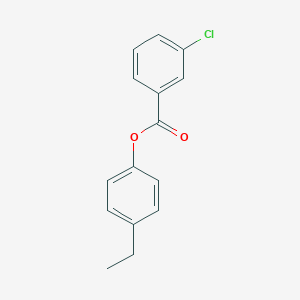 molecular formula C15H13ClO2 B290666 4-Ethylphenyl 3-chlorobenzoate 