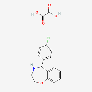 5-(4-Chlorophenyl)-2,3,4,5-tetrahydro-1,4-benzoxazepine; oxalic acid