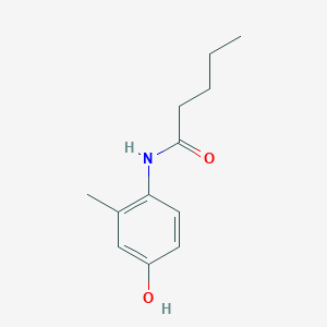 molecular formula C12H17NO2 B290667 N-(4-hydroxy-2-methylphenyl)pentanamide 