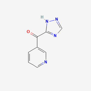 molecular formula C8H6N4O B2906679 3-(4H-1,2,4-triazole-3-carbonyl)pyridine CAS No. 1483129-37-8