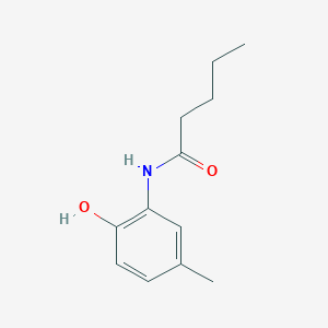 molecular formula C12H17NO2 B290668 N-(2-hydroxy-5-methylphenyl)pentanamide 