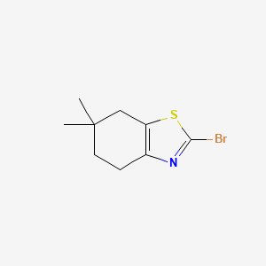 molecular formula C9H12BrNS B2906684 2-Bromo-6,6-dimethyl-4,5,6,7-tetrahydro-1,3-benzothiazole CAS No. 1369135-69-2