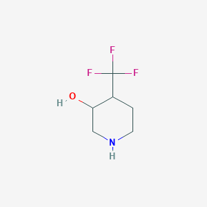 molecular formula C6H10F3NO B2906687 4-(Trifluoromethyl)piperidin-3-OL CAS No. 1356342-85-2