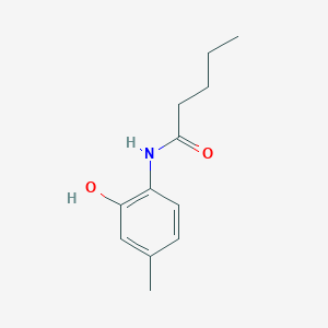 molecular formula C12H17NO2 B290669 N-(2-hydroxy-4-methylphenyl)pentanamide 