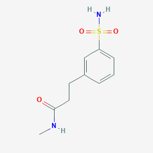 molecular formula C10H14N2O3S B2906696 N-Methyl-3-(3-sulfamoylphenyl)propanamide CAS No. 2138512-44-2