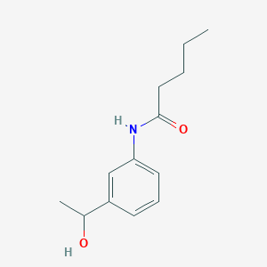 molecular formula C13H19NO2 B290671 N-[3-(1-hydroxyethyl)phenyl]pentanamide 
