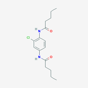 molecular formula C16H23ClN2O2 B290672 N-[2-chloro-4-(pentanoylamino)phenyl]pentanamide 