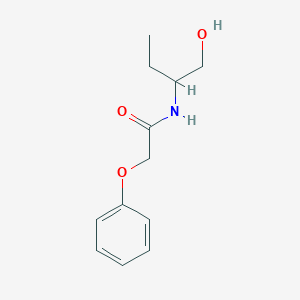 molecular formula C12H17NO3 B290674 N-[1-(hydroxymethyl)propyl]-2-phenoxyacetamide 