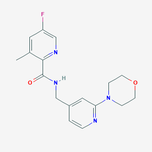 5-fluoro-3-methyl-N-{[2-(morpholin-4-yl)pyridin-4-yl]methyl}pyridine-2-carboxamide