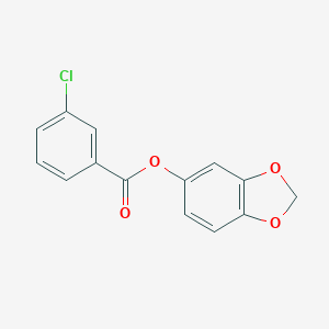 1,3-Benzodioxol-5-yl 3-chlorobenzoate