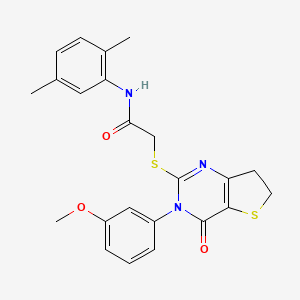 N-(2,5-dimethylphenyl)-2-((3-(3-methoxyphenyl)-4-oxo-3,4,6,7-tetrahydrothieno[3,2-d]pyrimidin-2-yl)thio)acetamide