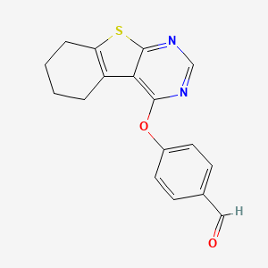 4-(5,6,7,8-Tetrahydro[1]benzothieno[2,3-d]pyrimidin-4-yloxy)benzaldehyde