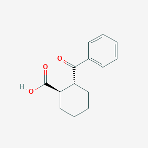 molecular formula C14H16O3 B2906781 trans-2-Benzoylcyclohexane-1-carboxylic acid CAS No. 3586-84-3