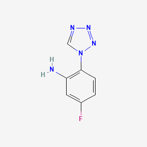 5-Fluoro-2-(1H-tetraazol-1-YL)aniline