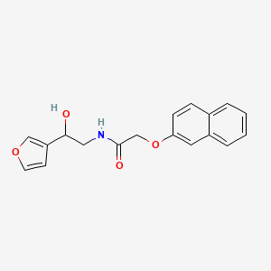 molecular formula C18H17NO4 B2906786 N-(2-(furan-3-yl)-2-hydroxyethyl)-2-(naphthalen-2-yloxy)acetamide CAS No. 1396857-04-7