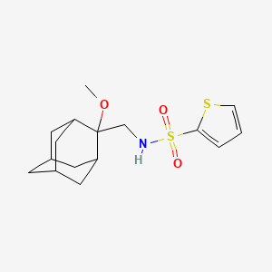 molecular formula C16H23NO3S2 B2906788 N-(((1R,3S,5r,7r)-2-methoxyadamantan-2-yl)methyl)thiophene-2-sulfonamide CAS No. 1797561-25-1