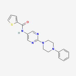 N-(2-(4-phenylpiperazin-1-yl)pyrimidin-5-yl)thiophene-2-carboxamide