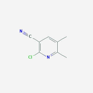 molecular formula C8H7ClN2 B029068 2-氯-5,6-二甲基烟腈 CAS No. 65176-93-4