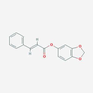 molecular formula C16H12O4 B290681 1,3-Benzodioxol-5-yl 3-phenylacrylate 